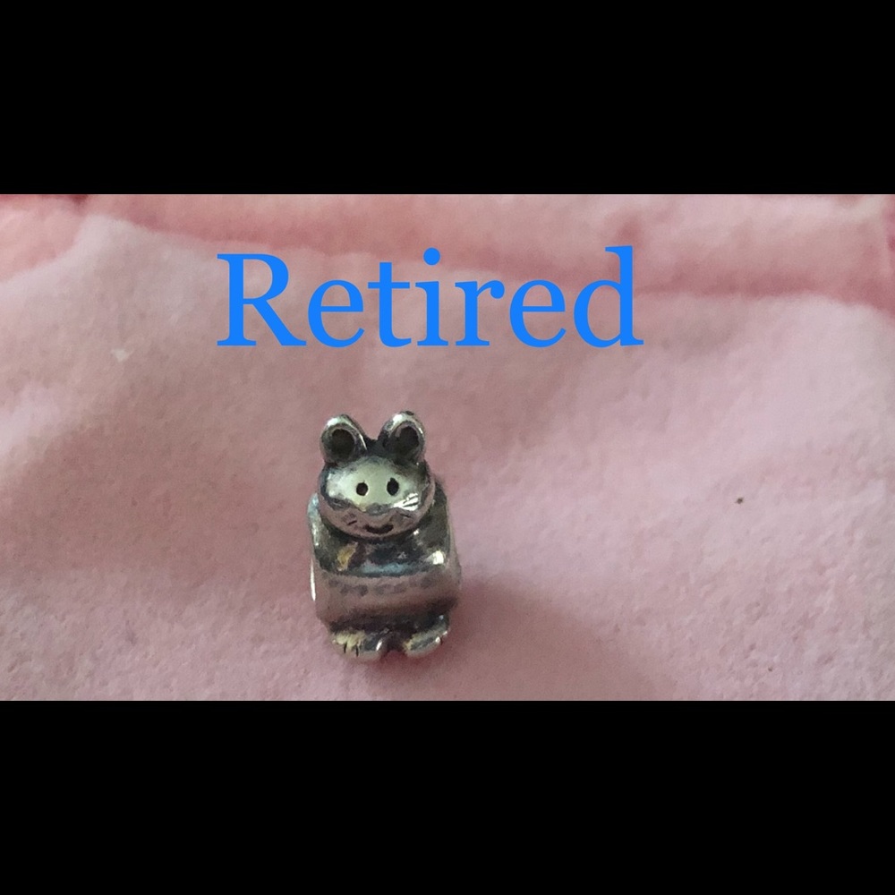 Authentic Pandora cat charm